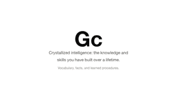 What Is Crystallized Intelligence?
